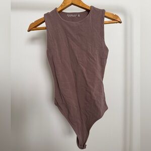 A&F Sleeveless Brown Bodysuit